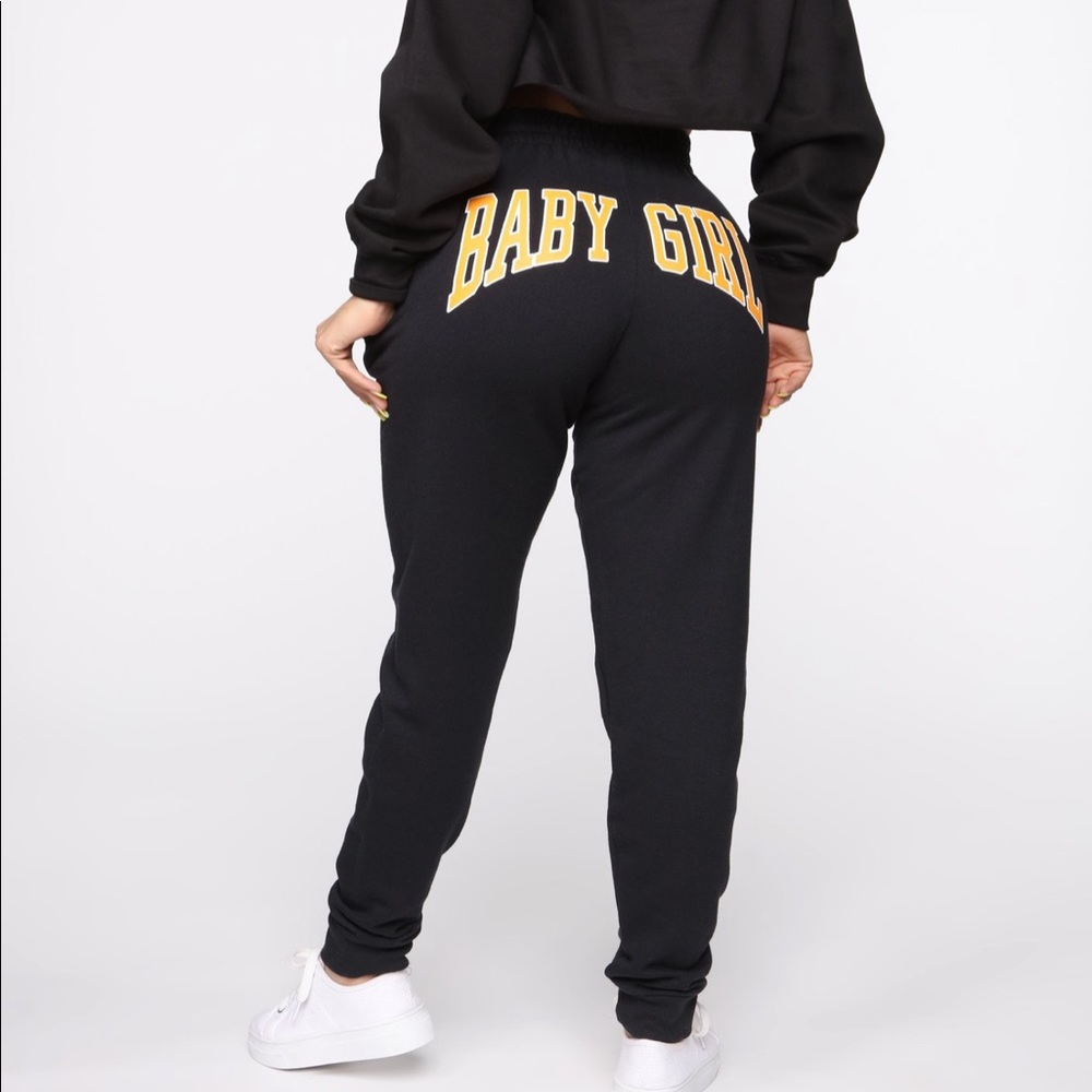 Baby Girl Sweatpants Black